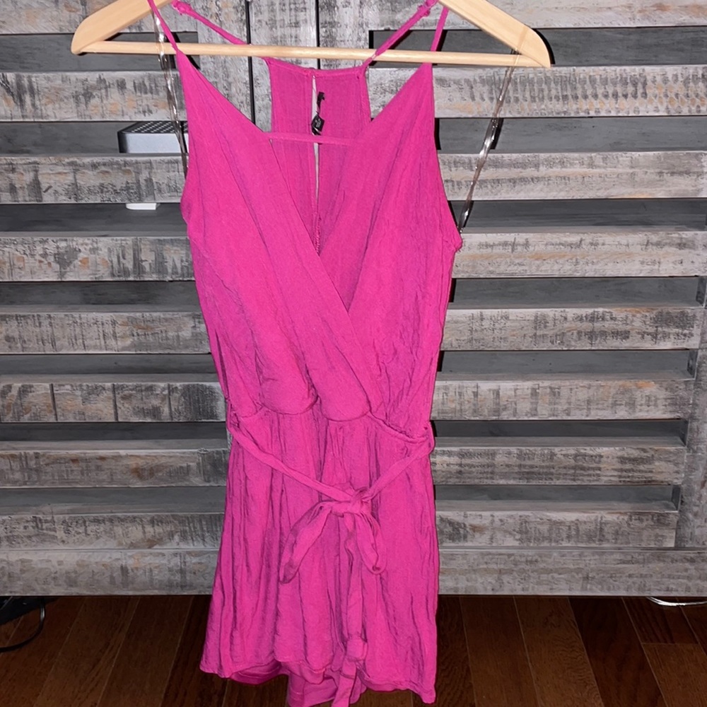 NanaMacs Hot Pink Sleeveless Romper